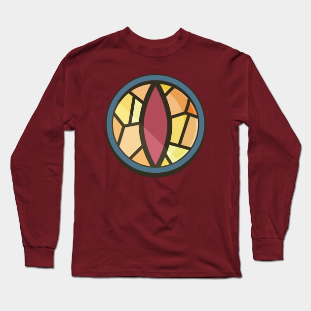 Owl House - stained glass window Long Sleeve T-Shirt by HtCRU